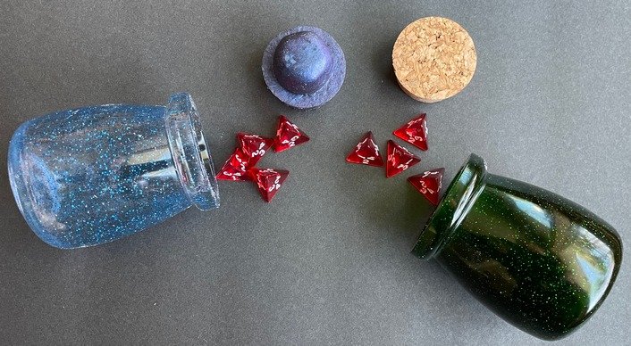 Potion Bottles Gaming Text